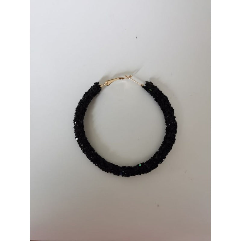 Wholesale Colorful Sparkling Circle Metal Earrings